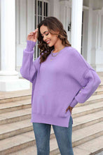 Load image into Gallery viewer, Round Neck Long Sleeve Sweater