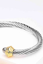 Load image into Gallery viewer, Stainless Steel Twisted Open Bracelet