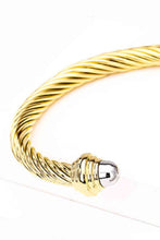 Load image into Gallery viewer, Stainless Steel Twisted Open Bracelet