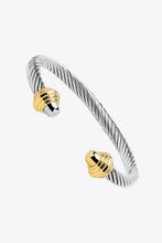 Load image into Gallery viewer, Stainless Steel Twisted Open Bracelet