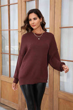 Load image into Gallery viewer, Round Neck Long Sleeve Sweater