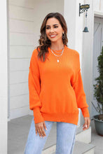 Load image into Gallery viewer, Round Neck Long Sleeve Sweater