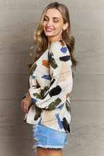 Load image into Gallery viewer, Hailey & Co Wishful Thinking Multi Colored Printed Blouse