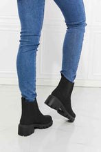 Load image into Gallery viewer, MMShoes Work For It Matte Lug Sole Chelsea Boots in Black