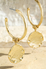 Load image into Gallery viewer, Worn Gold Earrings
