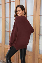 Load image into Gallery viewer, Round Neck Long Sleeve Sweater