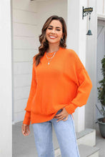 Load image into Gallery viewer, Round Neck Long Sleeve Sweater