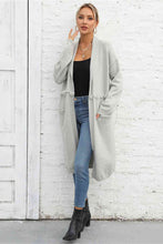Load image into Gallery viewer, Open Front Pocketed Cardigan