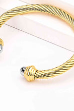 Load image into Gallery viewer, Stainless Steel Twisted Open Bracelet