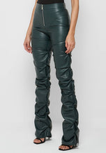 Load image into Gallery viewer, Sexy PU Leather Pants in Forest Green
