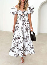 Load image into Gallery viewer, Puff sleeve maxi dress
