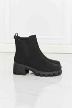 Load image into Gallery viewer, MMShoes Work For It Matte Lug Sole Chelsea Boots in Black
