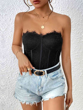 Load image into Gallery viewer, Strapless Sweetheart Neck Bodysuit
