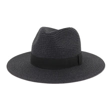 Load image into Gallery viewer, Wide Brim Straw Panama Hat
