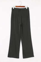 Load image into Gallery viewer, Black High Waist Front Tie Flared Pants
