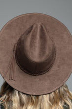 Load image into Gallery viewer, Brown Suede Panama Hat
