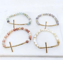 Load image into Gallery viewer, Dainty Cross Stretch Bracelets
