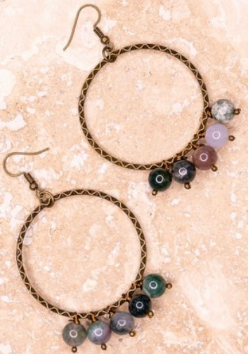 Dangle Hoop Earrings