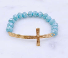 Load image into Gallery viewer, Dainty Cross Stretch Bracelets

