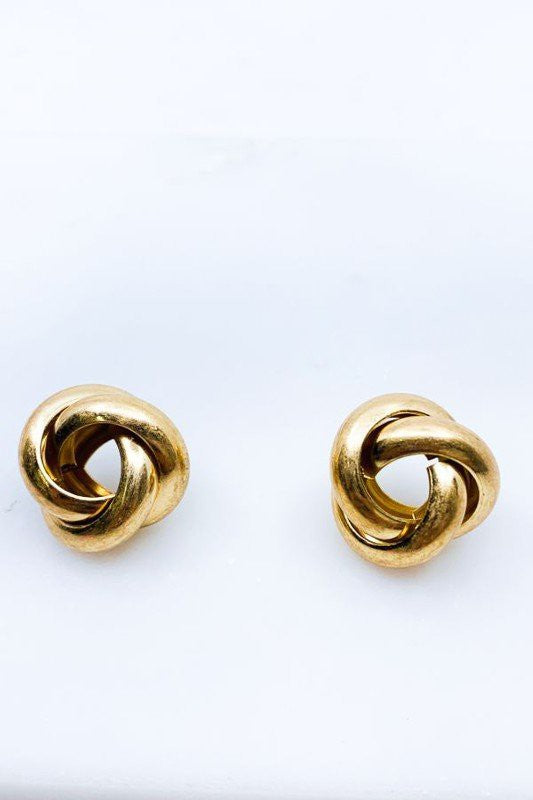 Worn Gold Plated Earrings