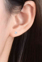 Load image into Gallery viewer, Moissanite 925 Sterling Silver Stud Earrings
